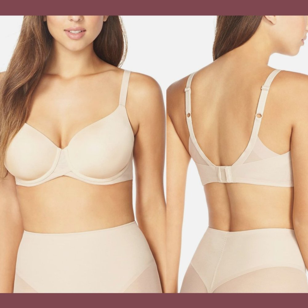 NWD Wacoal [ 30G US ] Ultimate Side Smoother Underwire T-Shirt Bra‎ Nude